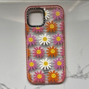 Casetify Ultra Impact iPhone 12/12 pro case in Happy Daisies